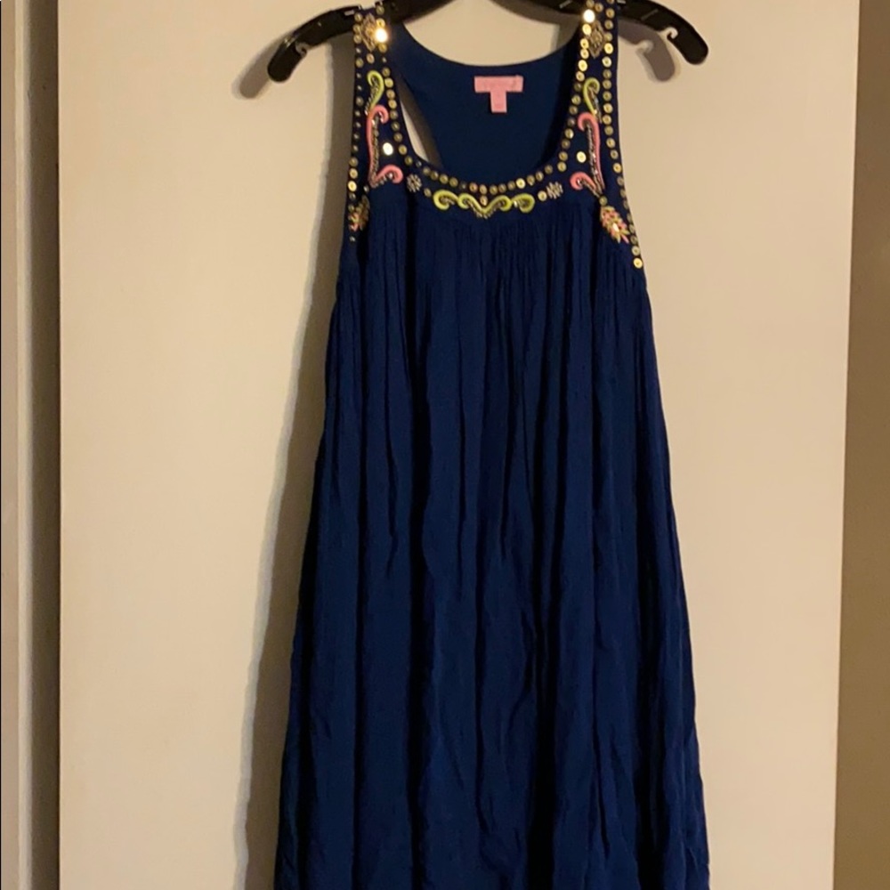 Lilly Pulitzer Blue Sequined Dress